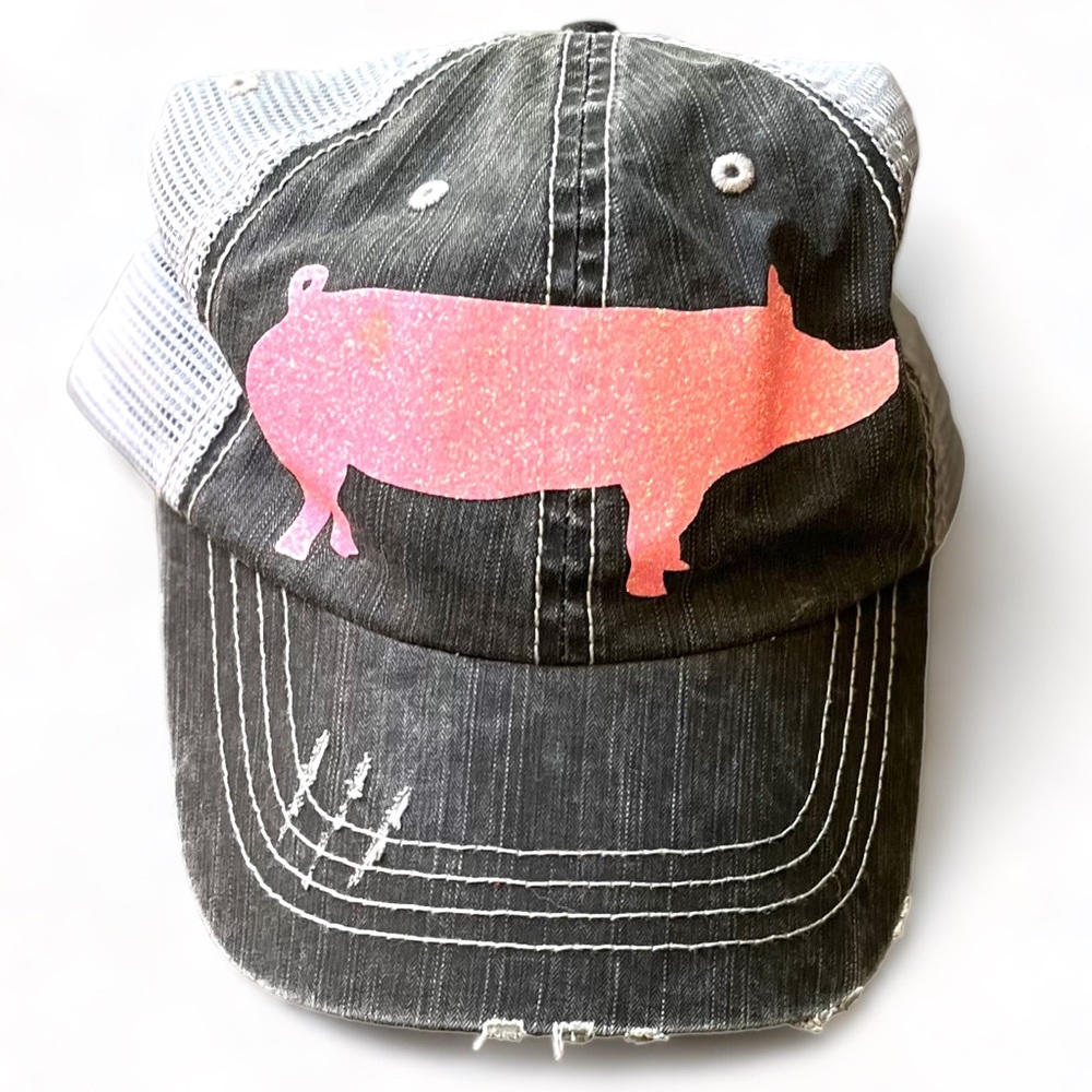 Pig Ball Cap Perfect for Stock Show Gals